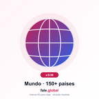 eSIM Global 2 GB - 20 SMS - 20 Min - 15 Dias
